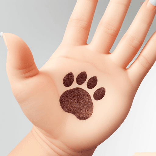 AI generated: cat paw stamp