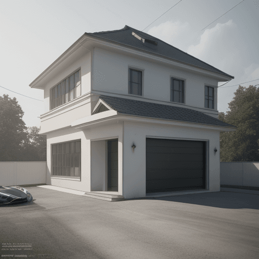AI generated: 2 floor house . octane render, trending on artstation,t symmetrical artwork. cinematic, hyper realis...