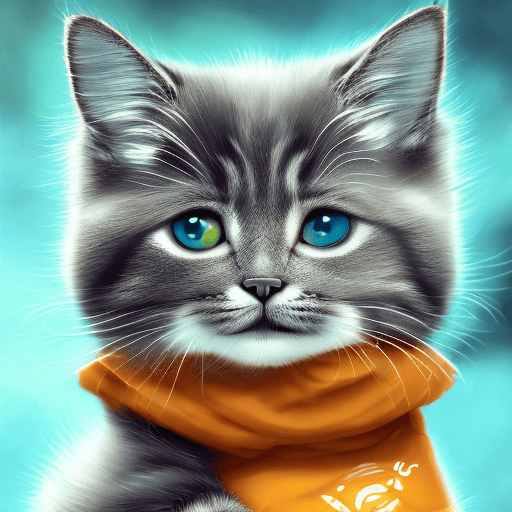 AI generated: cute cat, cat wink, cat theme logo, a smiling cat, art photography style, lovely and cute, fantasy a...
