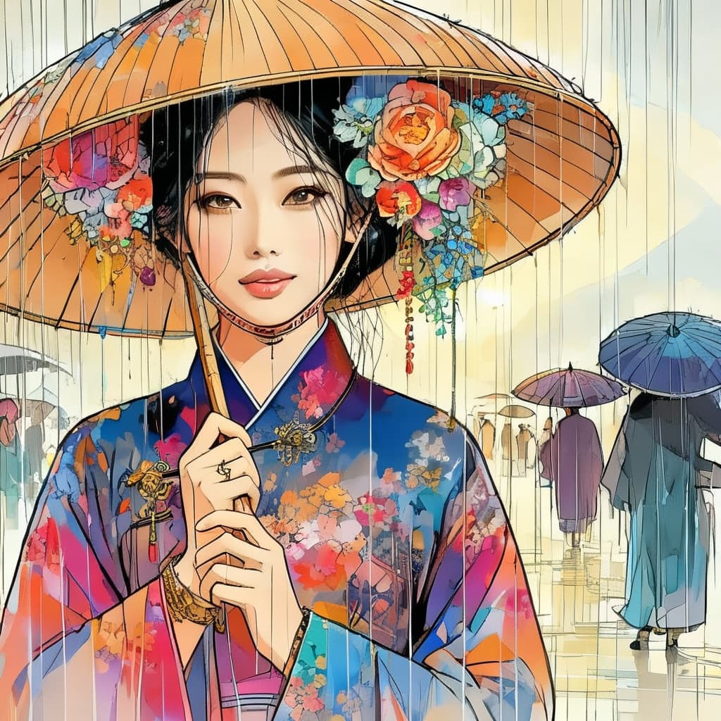 AI generated: belle femme asiatique