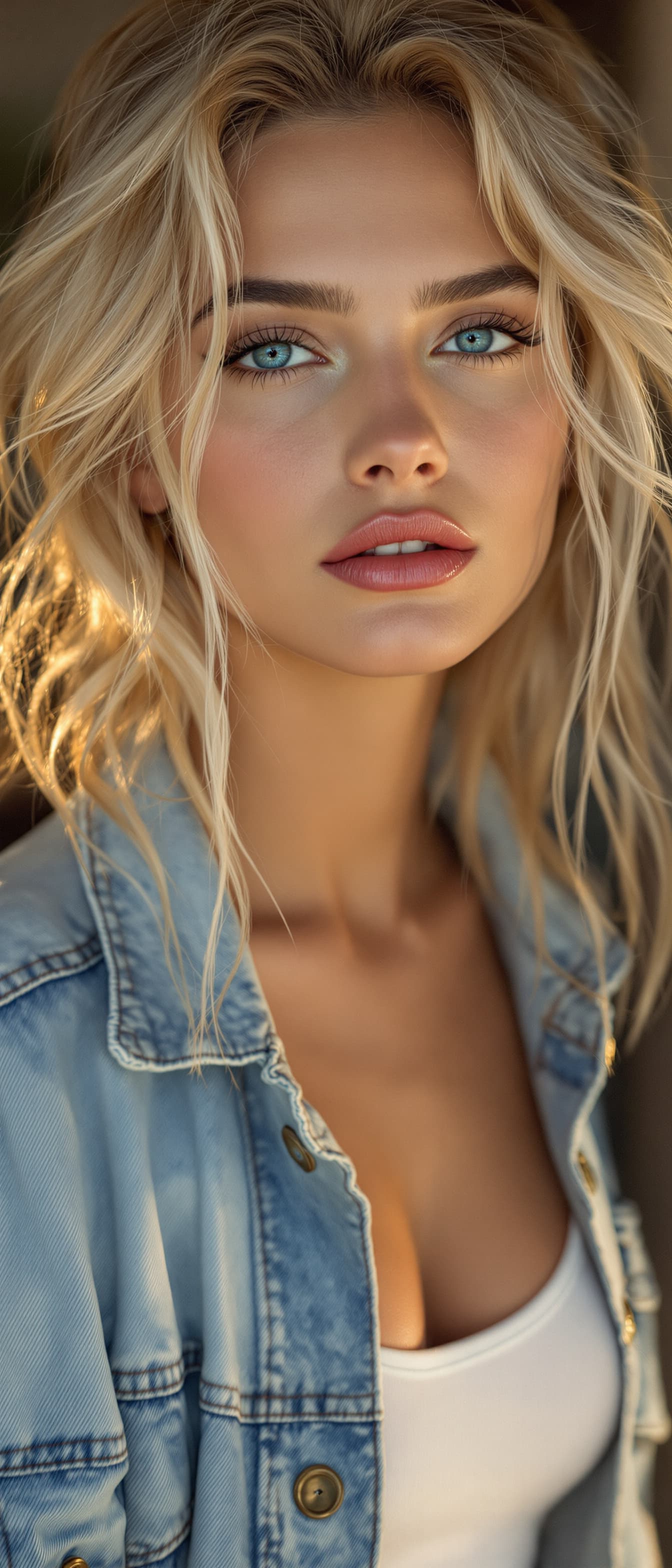 AI generated: "A high-resolution, full-height vertical portrait using a Sony A1 camera and 120mm lens captures a f...