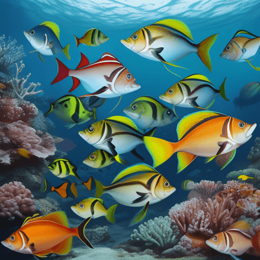 DreamShaper prompt: peixes