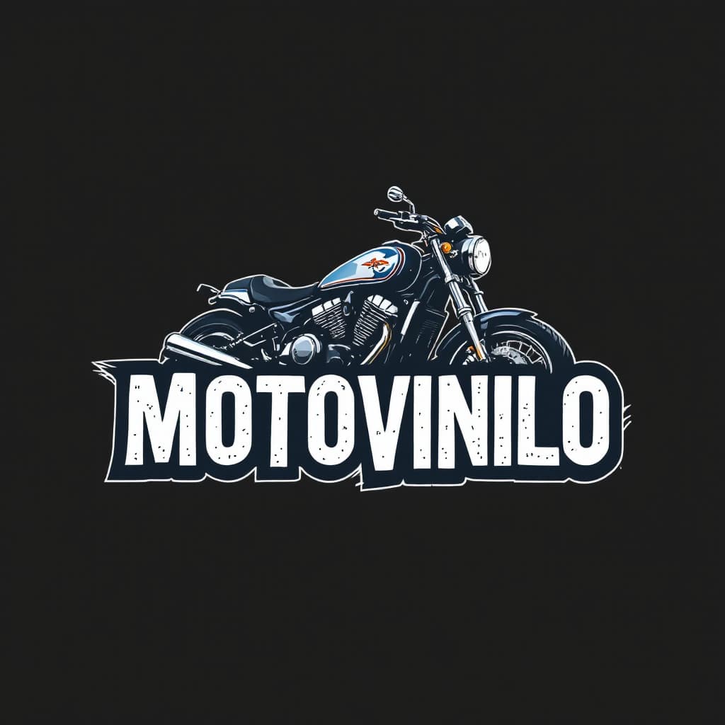 AI generated: text logo motovinilo