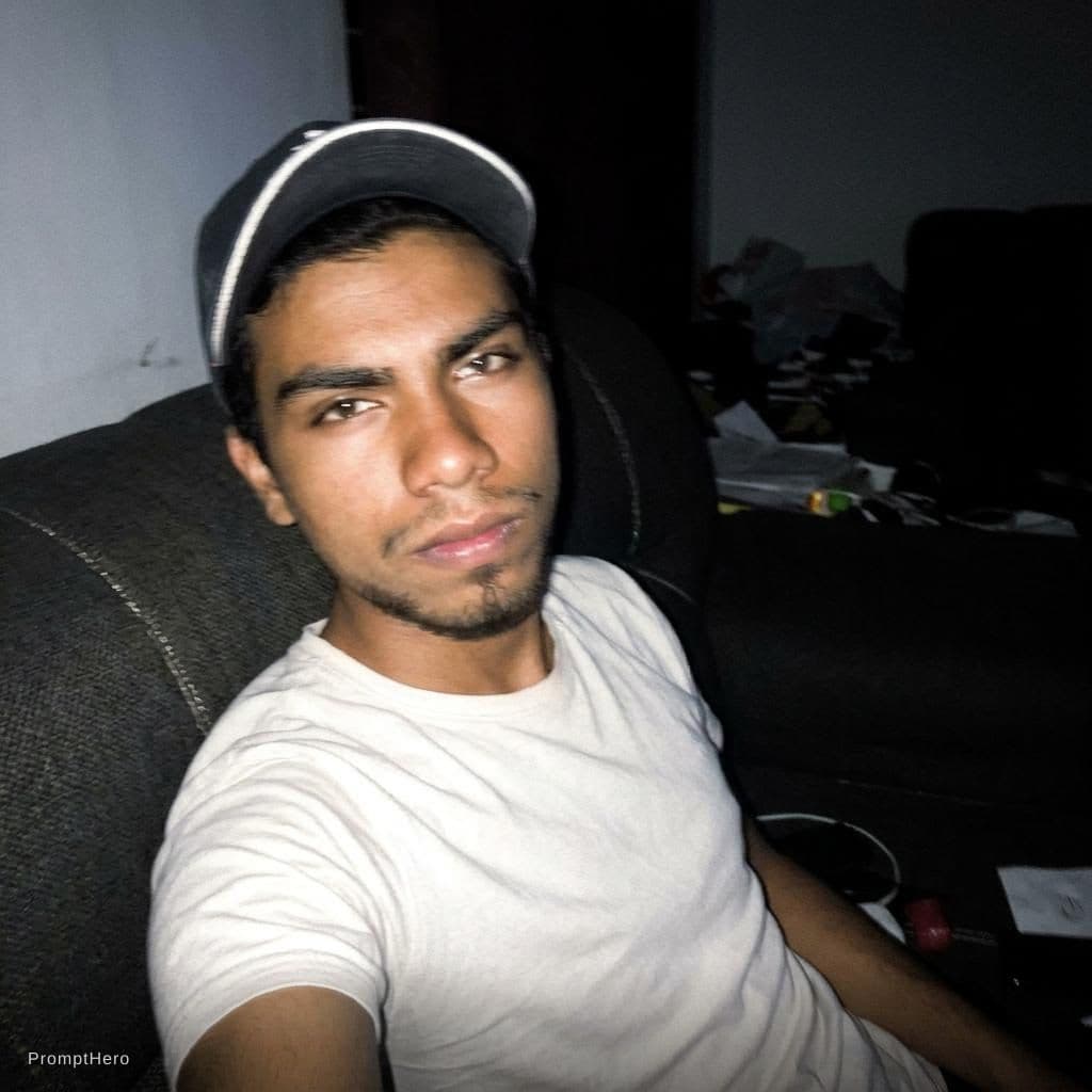 AI generated: Using the uploaded reference photo handsome young man with thick, voluminous, dark, wavy, buzz cut-l...