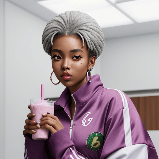 AI generated: full image portrait of AFRICAN AMERICAN girl with the SILVER earring;;1.5 anime style, looking at vi...