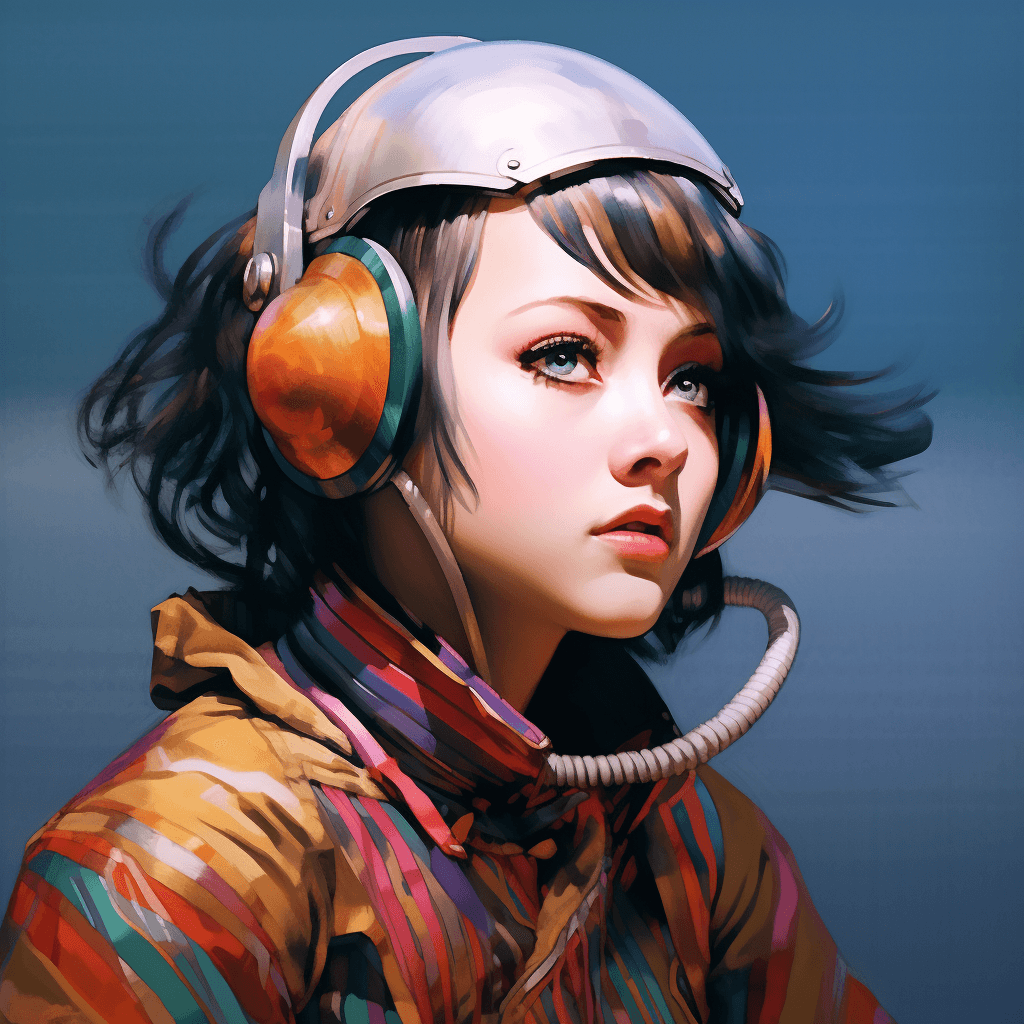 AI generated: Artificial intelligence and the space wanderer, the lost planet, an unusual background of bizarre co...