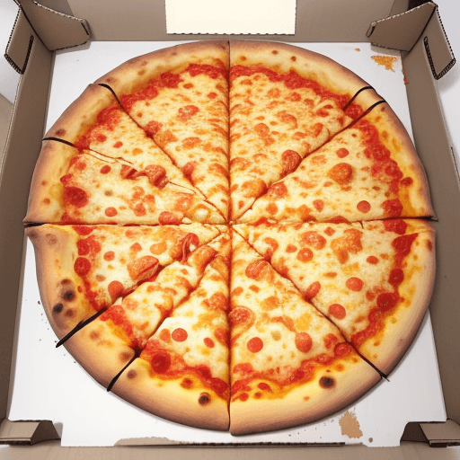 AI generated: realistic Extra Cheese Pizza 