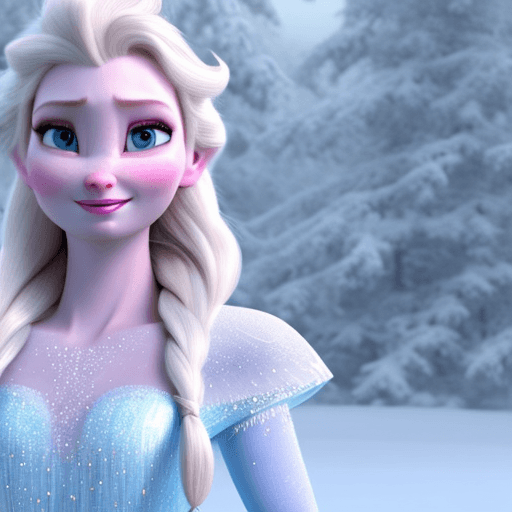 AI generated: Elsa from Disney Live series, (detailed stunning snow environment) , cinematic, cover art, full body...