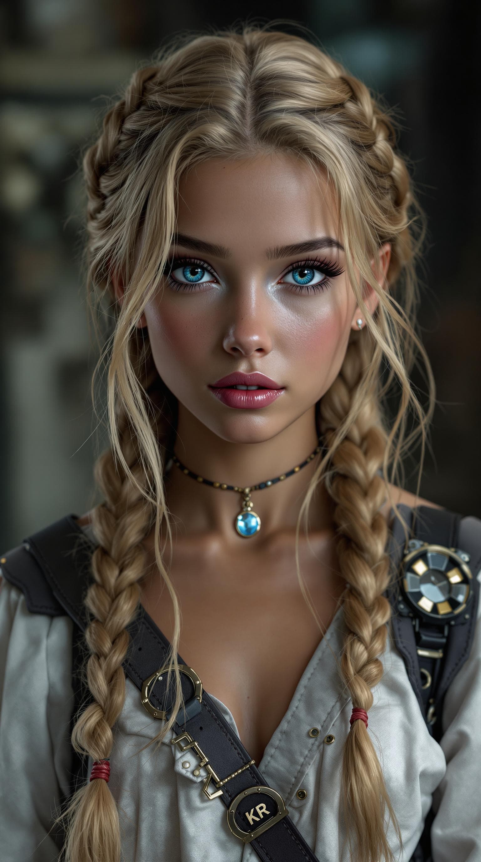 AI generated: A professional photograph captures the world’s most beautiful fifth-grade girl portrayed as a vampir...