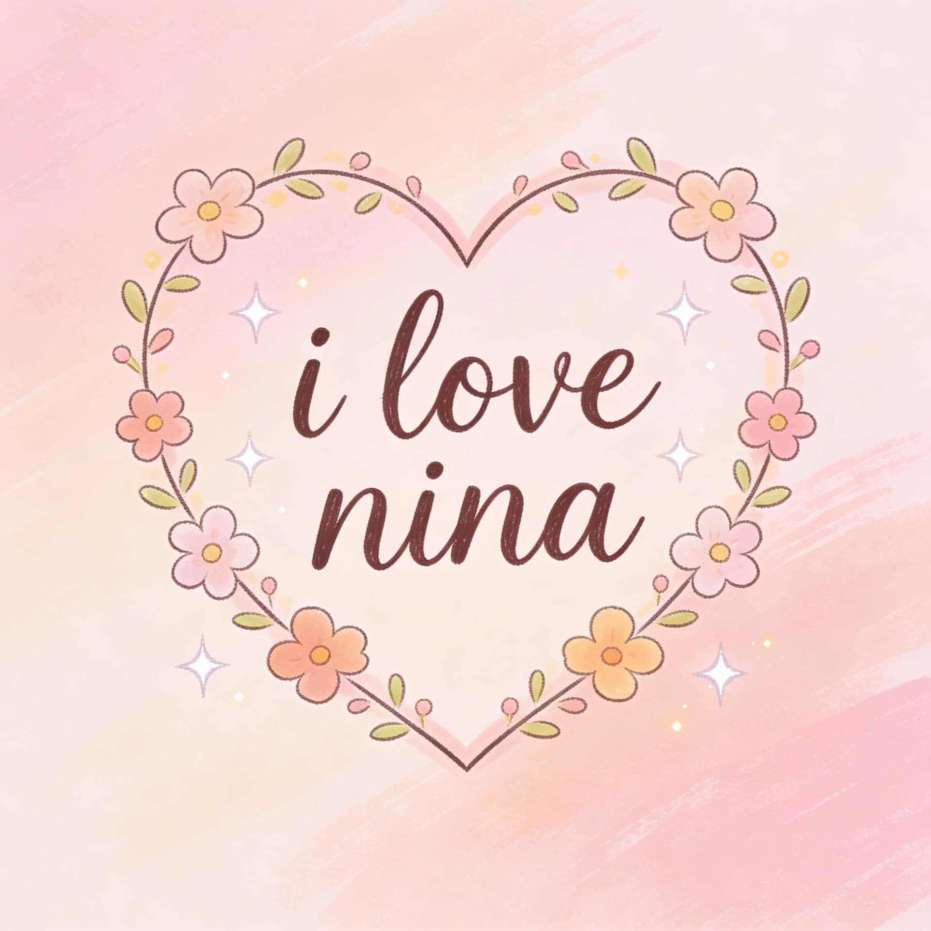 AI generated: i love nina