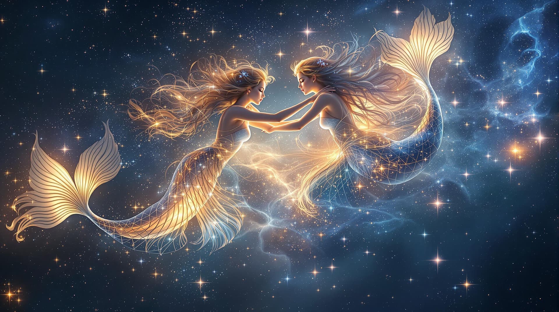 AI generated:   This digital is a photo realistic image into a 3d  fractal artwork features a celestial zodiac the...