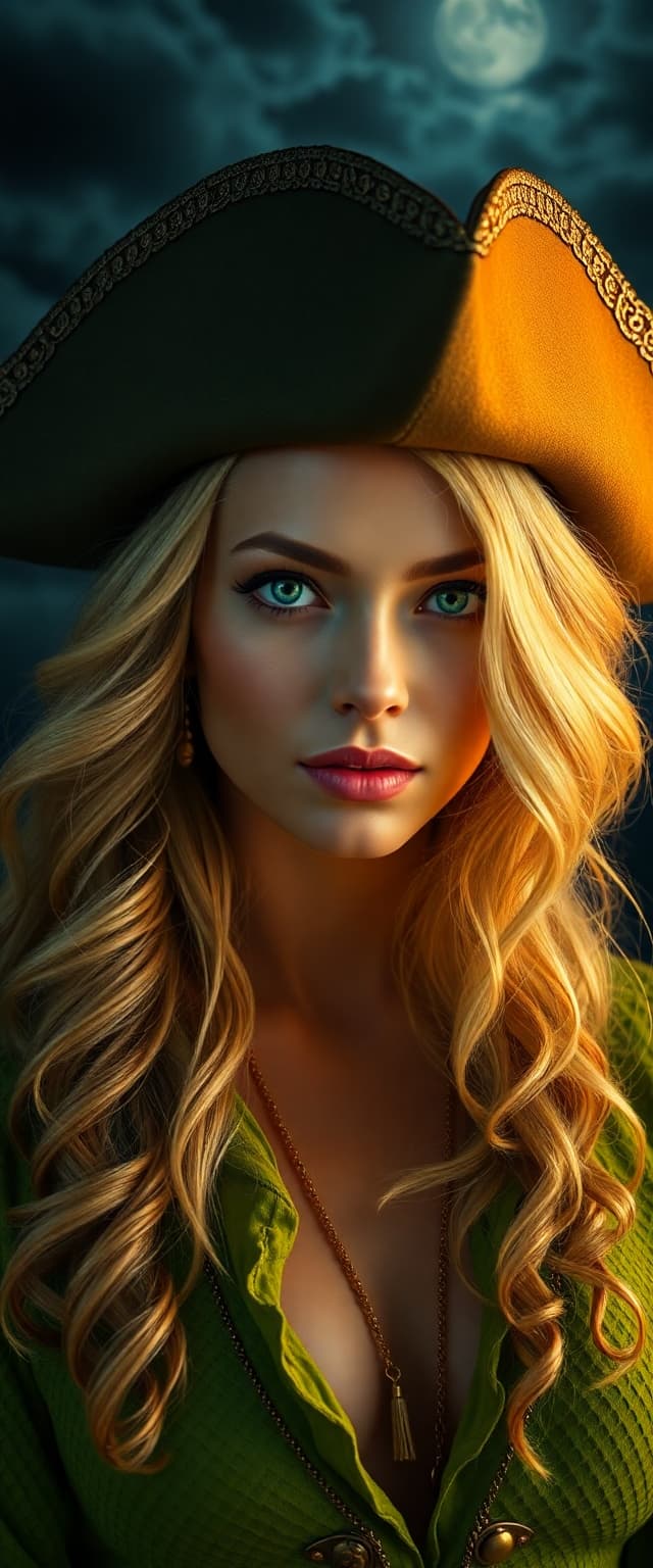 AI generated: "High resolution, full-height vertical portrait photography. cinematic style, foggy, vibrant complim...