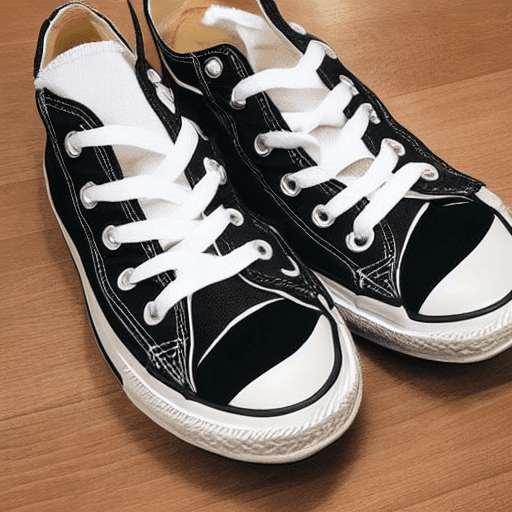 AI generated: Shoes like converse without logo 