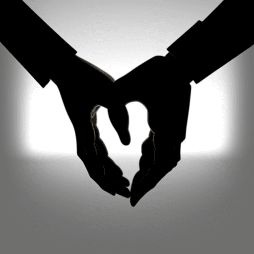 AI generated: I want a black silhouette of a firm handshake. just the hands.
