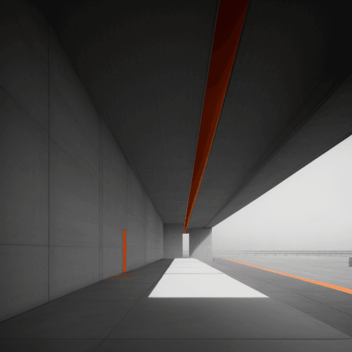 AI generated: Minimalist and modern, architectural photography, Canon EOS 5D Mark IV with a Canon EF 24mm f/1.4L I...