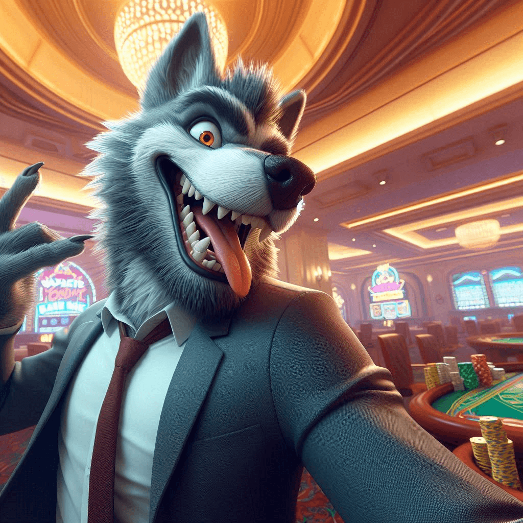 AI generated: Close-up high-quality cinematic professional 3D CGI anime animation of a long-furred wolf man doing ...