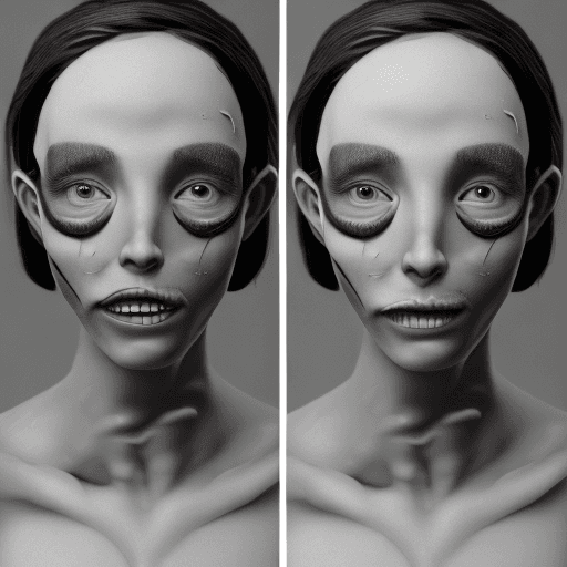 AI generated: (nsfw:1.5) , verybadimagenegative_v1. 3, , 3d, sepia, (worst quality:2) , ((monochrome) ), ((graysca...