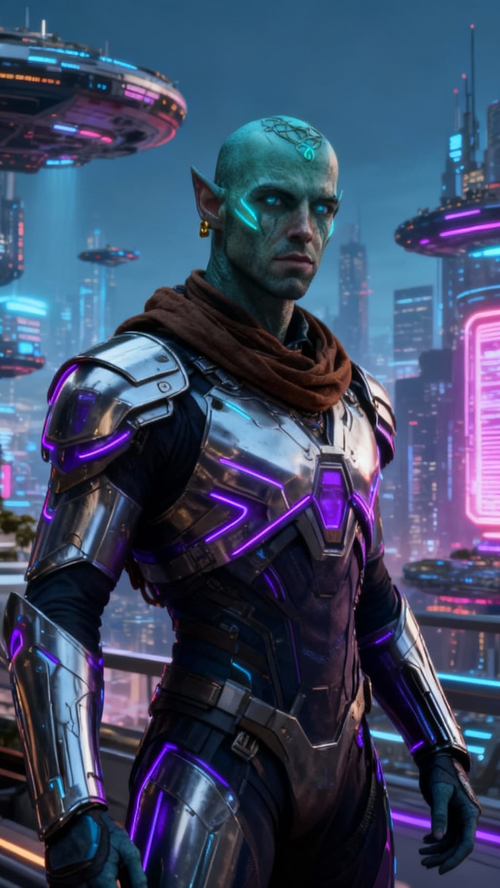 AI generated: Create a new species from this original. Alter with Sci-Fi worldly backdrop, pose the character natu...