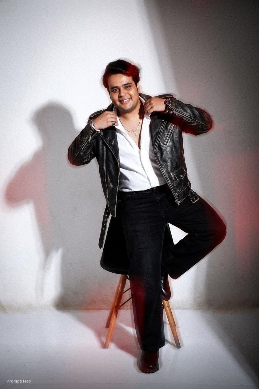 AI generated: H&M, WİDE ANGLE SHOT, PRODUCT PHOTO OF
leather jacket, ABSTRACT FASHİON PHOTOGRAPH
TAKEN İN STUDİO...