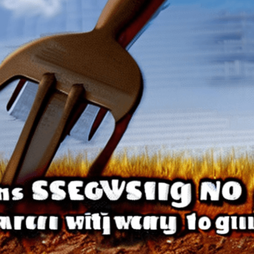 AI generated: democrat with shovel burying America, no longer  a nation under God 