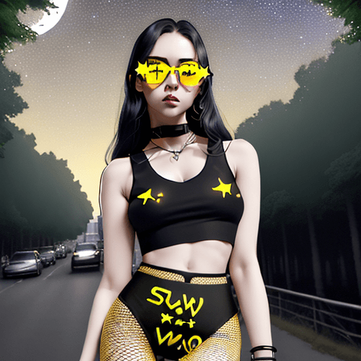 AI generated: sw1mc0v3r, shirt, see-through, fishnets,<lora:sw1mc0v3r-000010:1>, from_above, crop top, detailed fa...