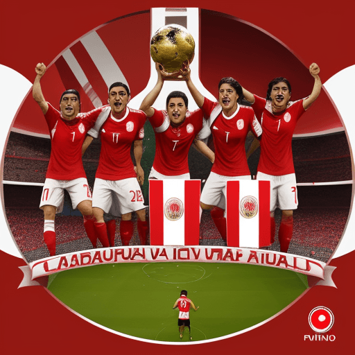 AI generated: peru ganando un mundial





