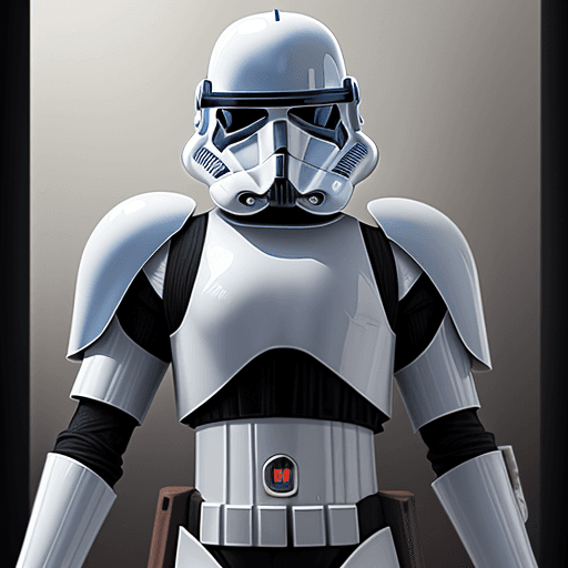 AI generated: A Clonetroopers phase 1 501st that salutes (starwars)