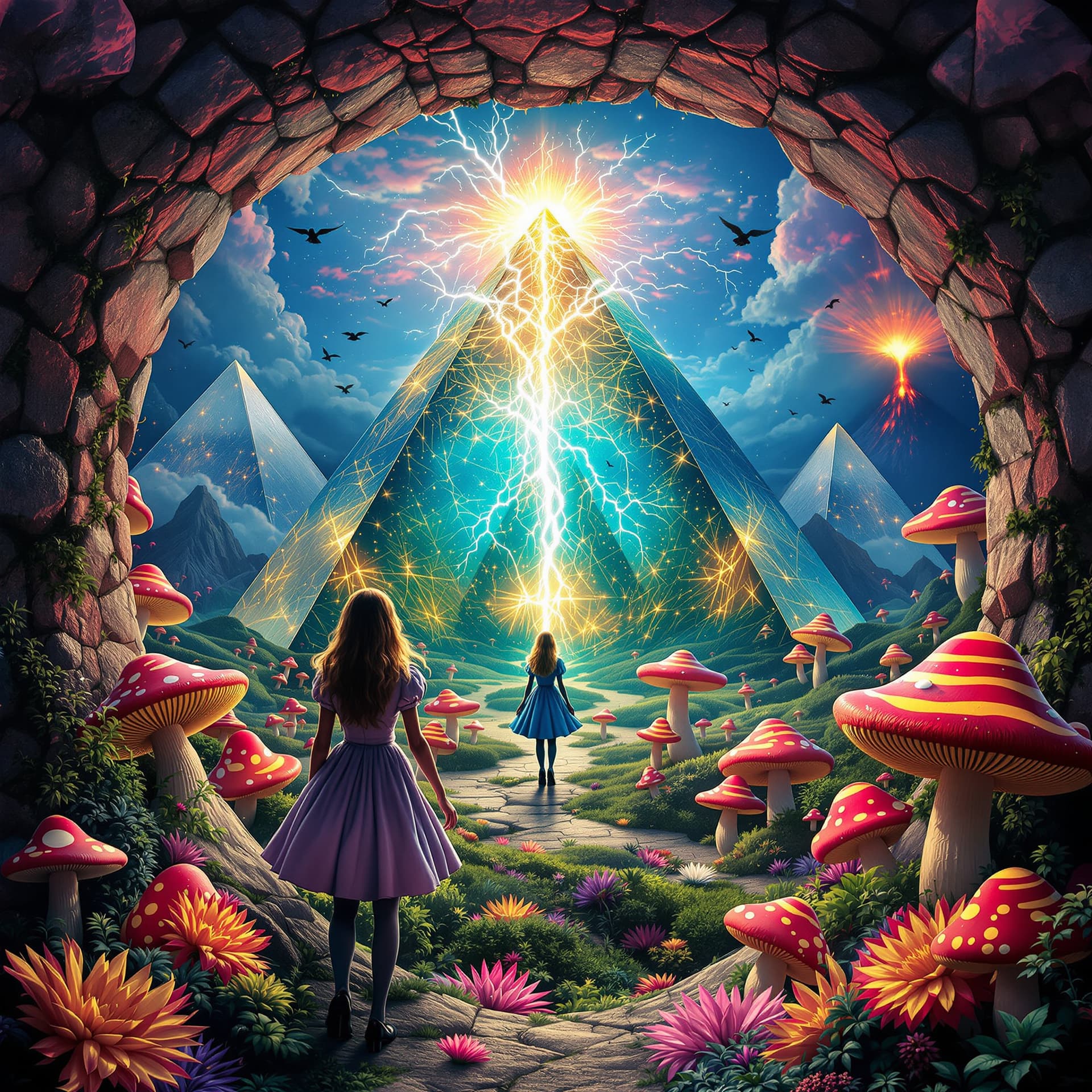 AI generated: Psychedelic, trippy, surreal. In high, surreal, psychedelic detail and rendered in 8k. Reality is me...