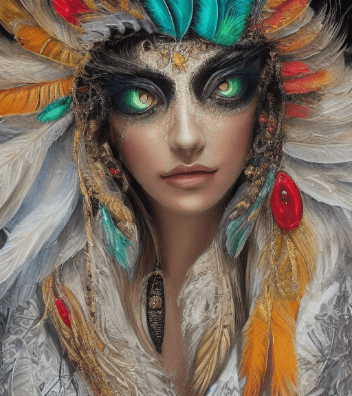 AI generated: Oil painting, high resolution 8k, Balla master painter, Byzantine artwork, 
young lady close up blac...