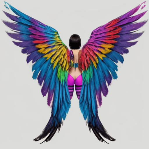 AI generated: colorful wings