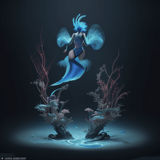 AI generated: betta fish god, bioluminiscent creatures, intricate artwork . octane render, trending on artstation,...