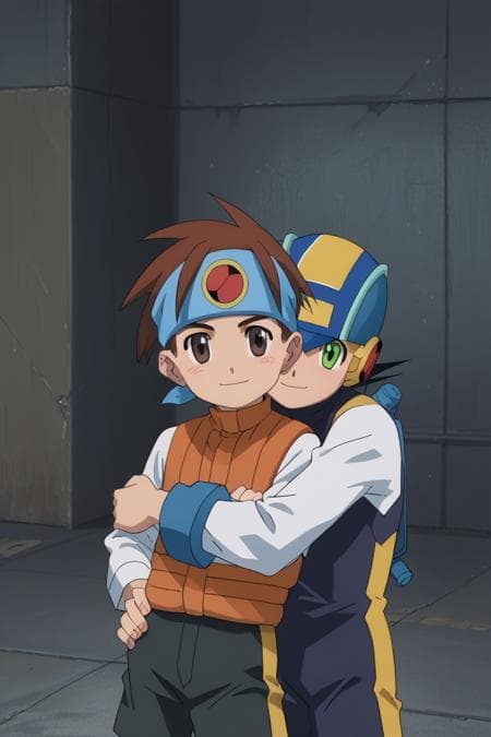 Lan Hikari & Megaman - MegaMan NT Warrior - (Pony) / (Illustrious)  [Comission]