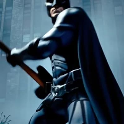 AI generated video: (Cinematic, ultra-realistic 8k video, gritty style of "The Dark Knight"). Start with the provided st...