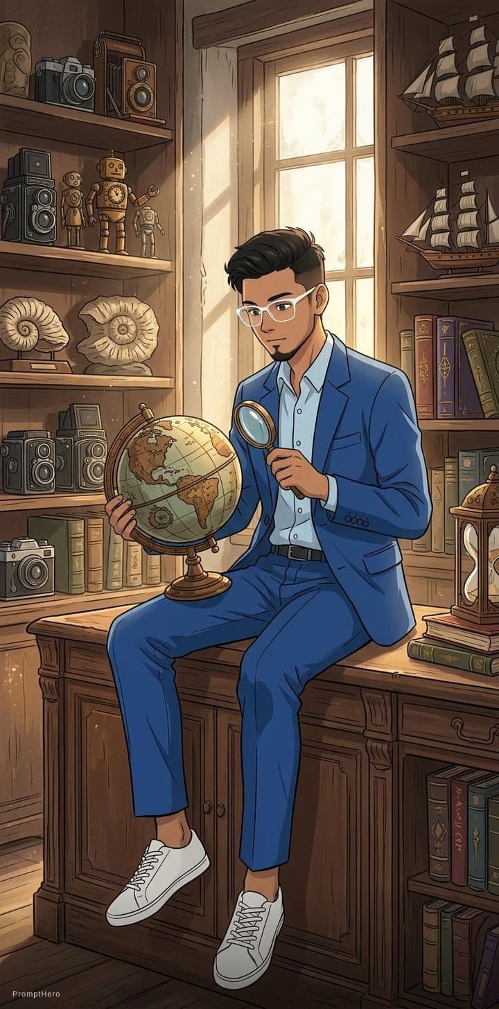 AI generated: store full of curious collectibles :: incredible, anime, Digital 2D, animated by Kyoto Animation, St...