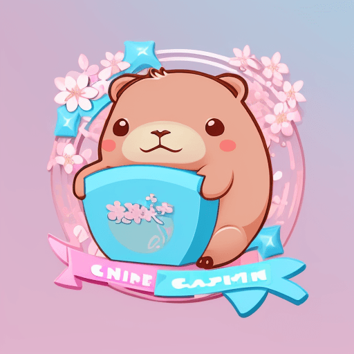 AI generated: 3D Logo for online shop vector style, matrix, cute, pink, 
aquamarine, galaxy kwai, flashes combined...
