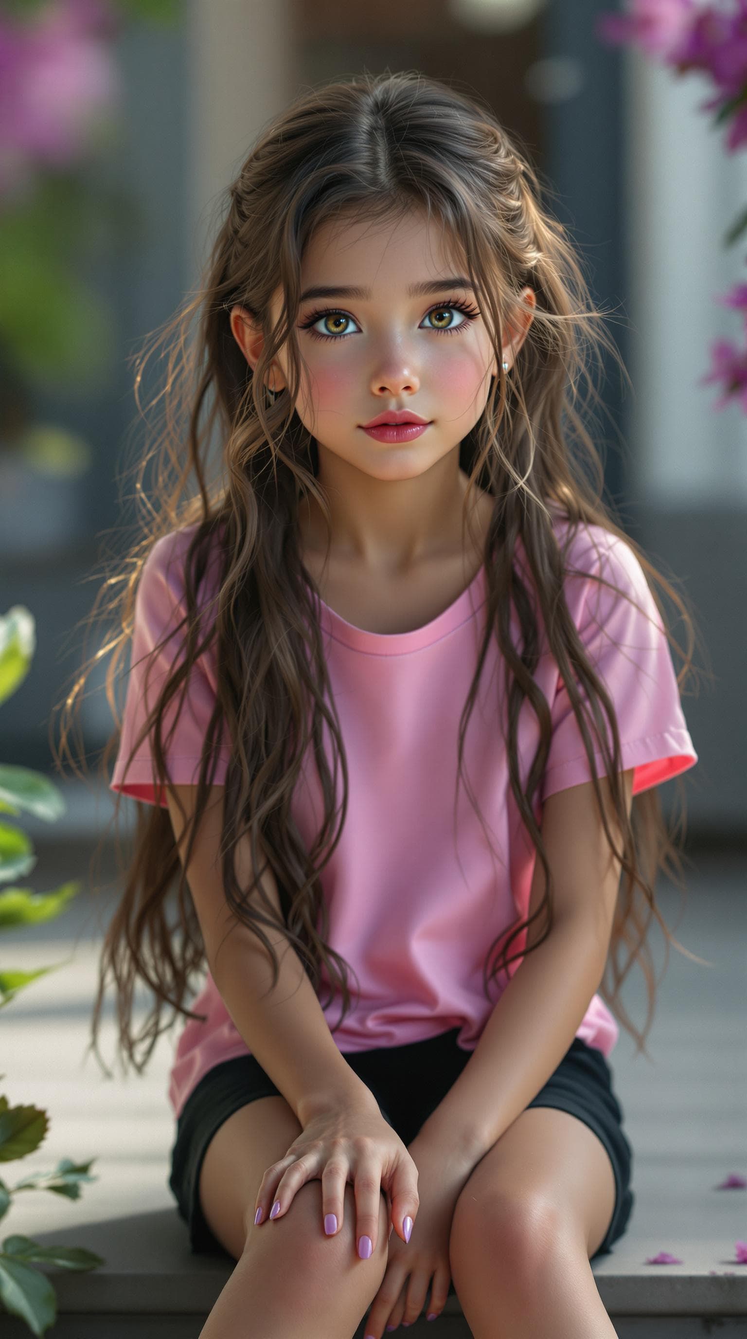 AI generated: djrny-v4 style, score_13, score_28_up, score_37_up, a professional photo of a the beautiful 8 year o...