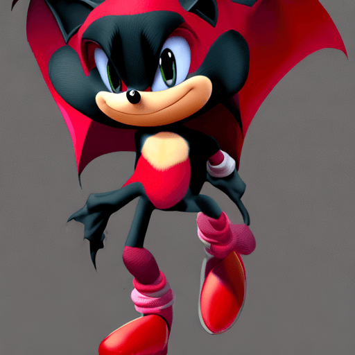 AI generated: rouge the bat from sonic