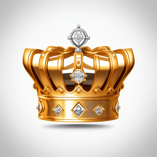AI generated: logo for a business. Logo should be a duchess crown made with diamonds. Logo should have two "D"s in...