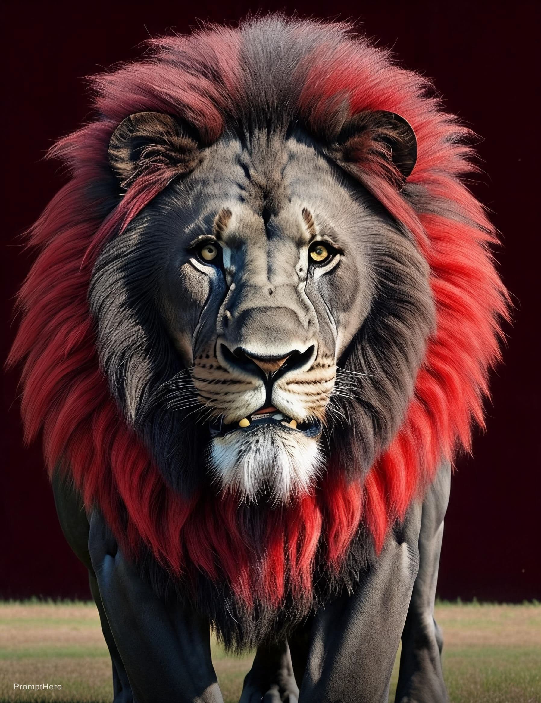 AI generated: cenematique with red back ground 