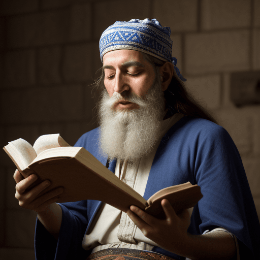AI generated: Shabbatai Tzvi the  handsome Jewish Messiah, wearing among other things peyot and a Jewish skullcap,...