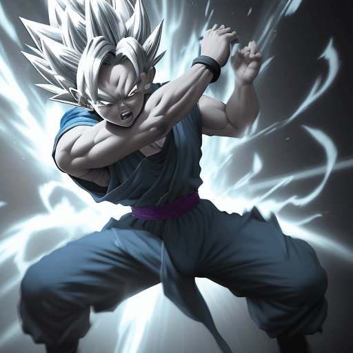 AI generated: dragon ball anime art wall art picture with dragon ball art / dragon ball xv, in the style of dark a...