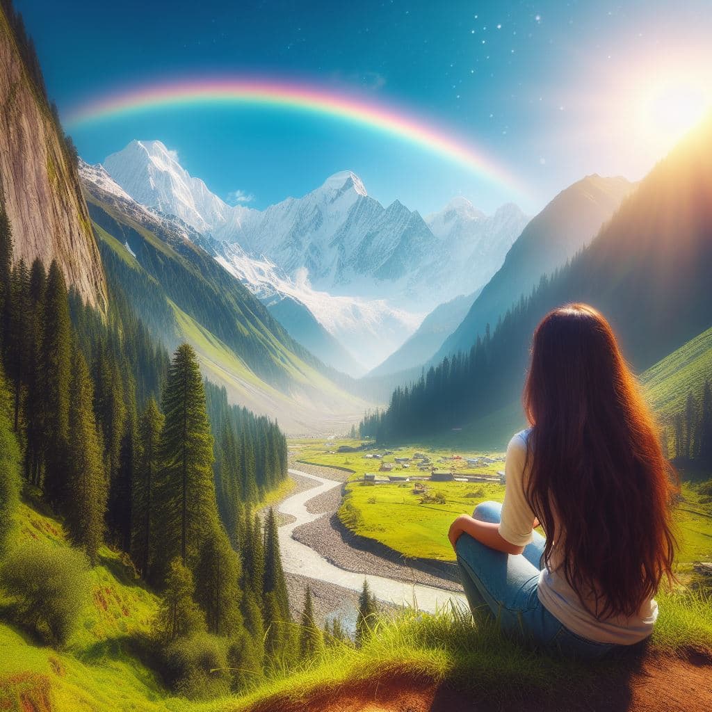 AI generated: A beautiful World,without Technology. 
