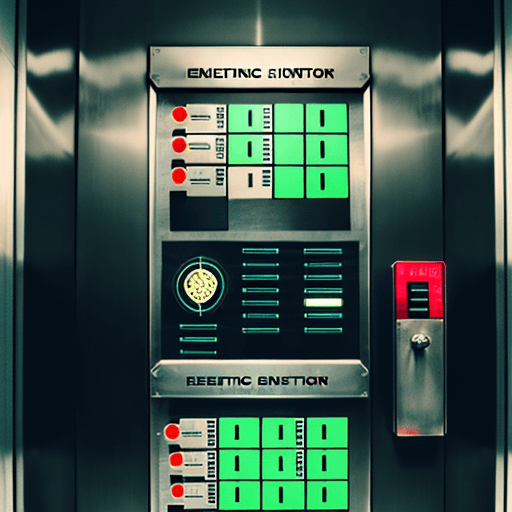 AI generated: elevator control panel