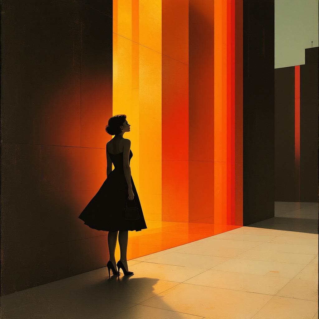AI generated: Giorgio de Chirico + Maxfield Parrish + metaphysical surrealism, where de Chirico's enigmatic geomet...