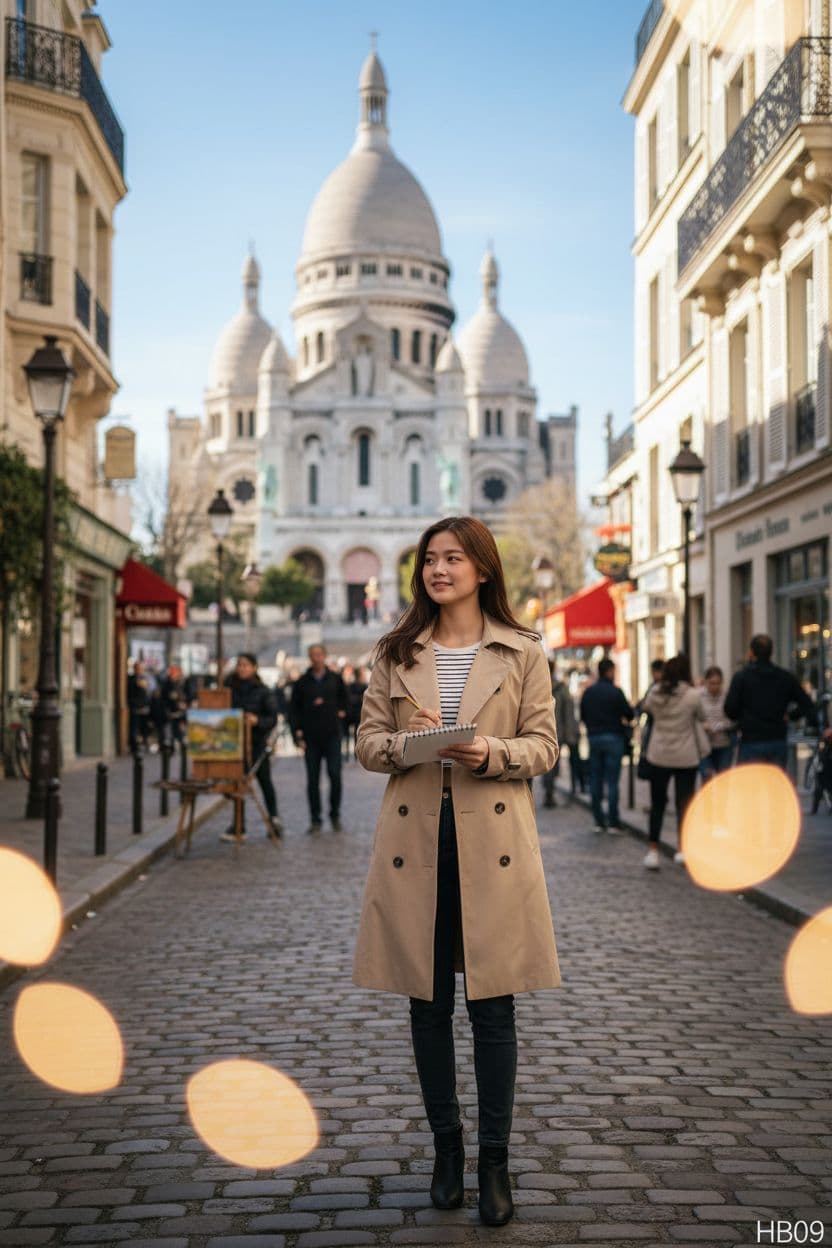 AI generated: In Montmartre 
Professional photography, bokeh, natural lighting, canon lens, shot on dslr 64 megap...