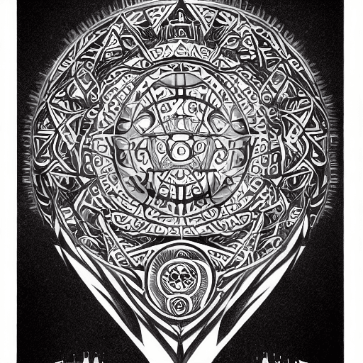 AI generated: abstract, minimal, DMT molecule, spirit molecule, molecule design, tattoo design --ar 1:1 --q 2 --s ...
