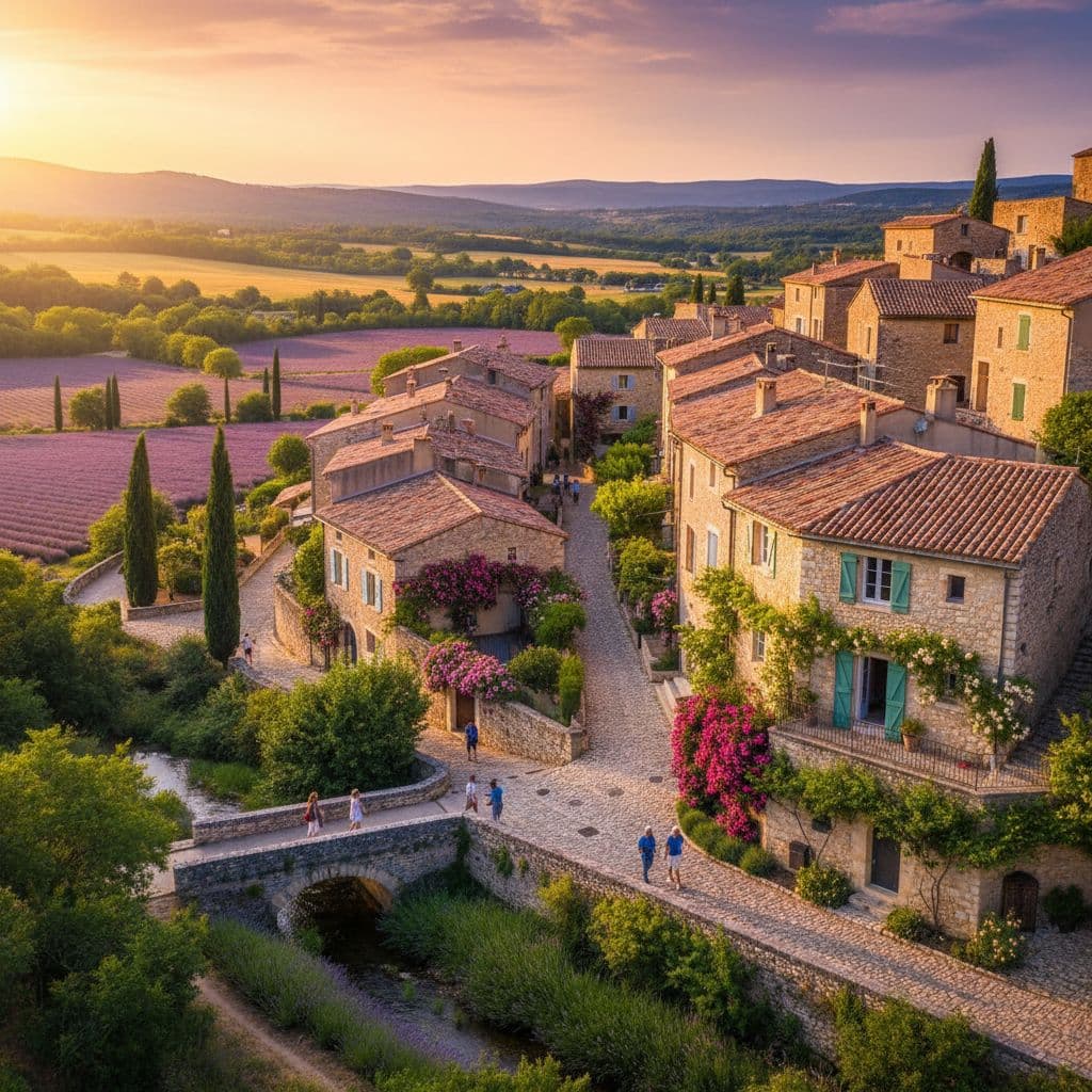 AI generated: a village in the south of France