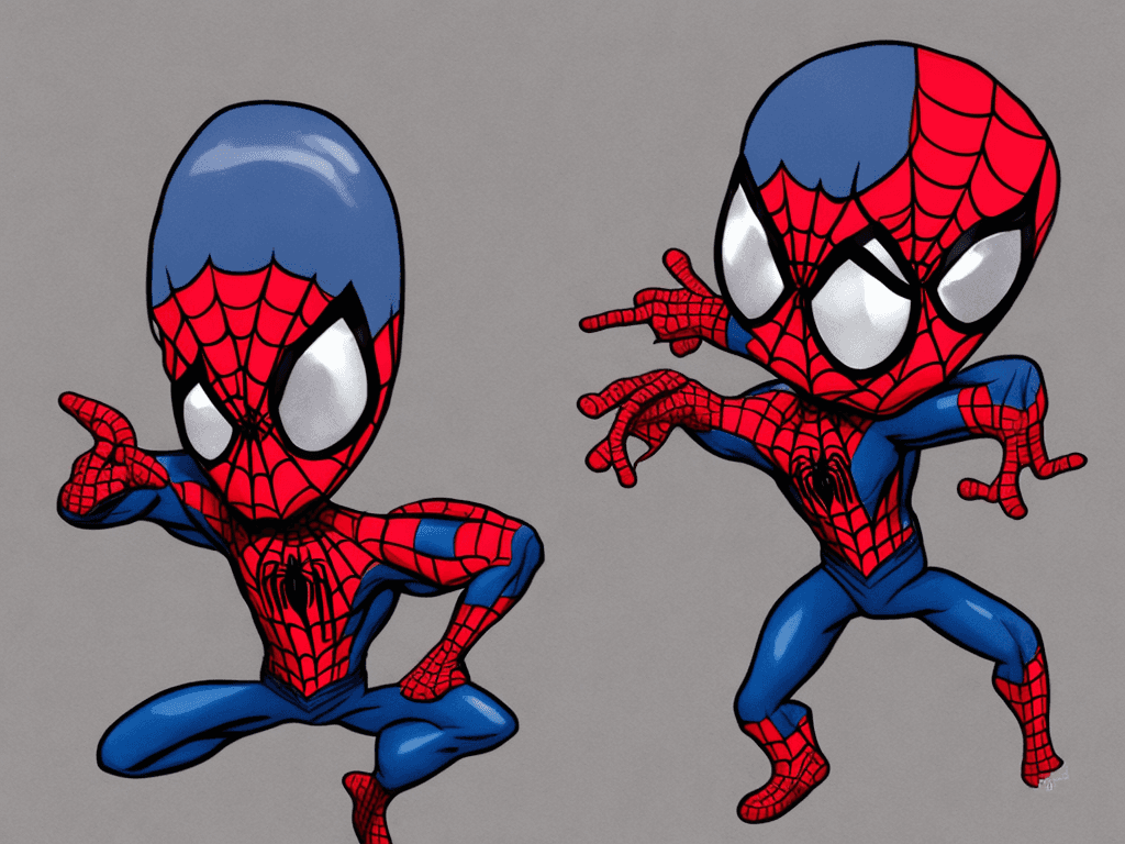AI generated: 
Spiderman chibi
