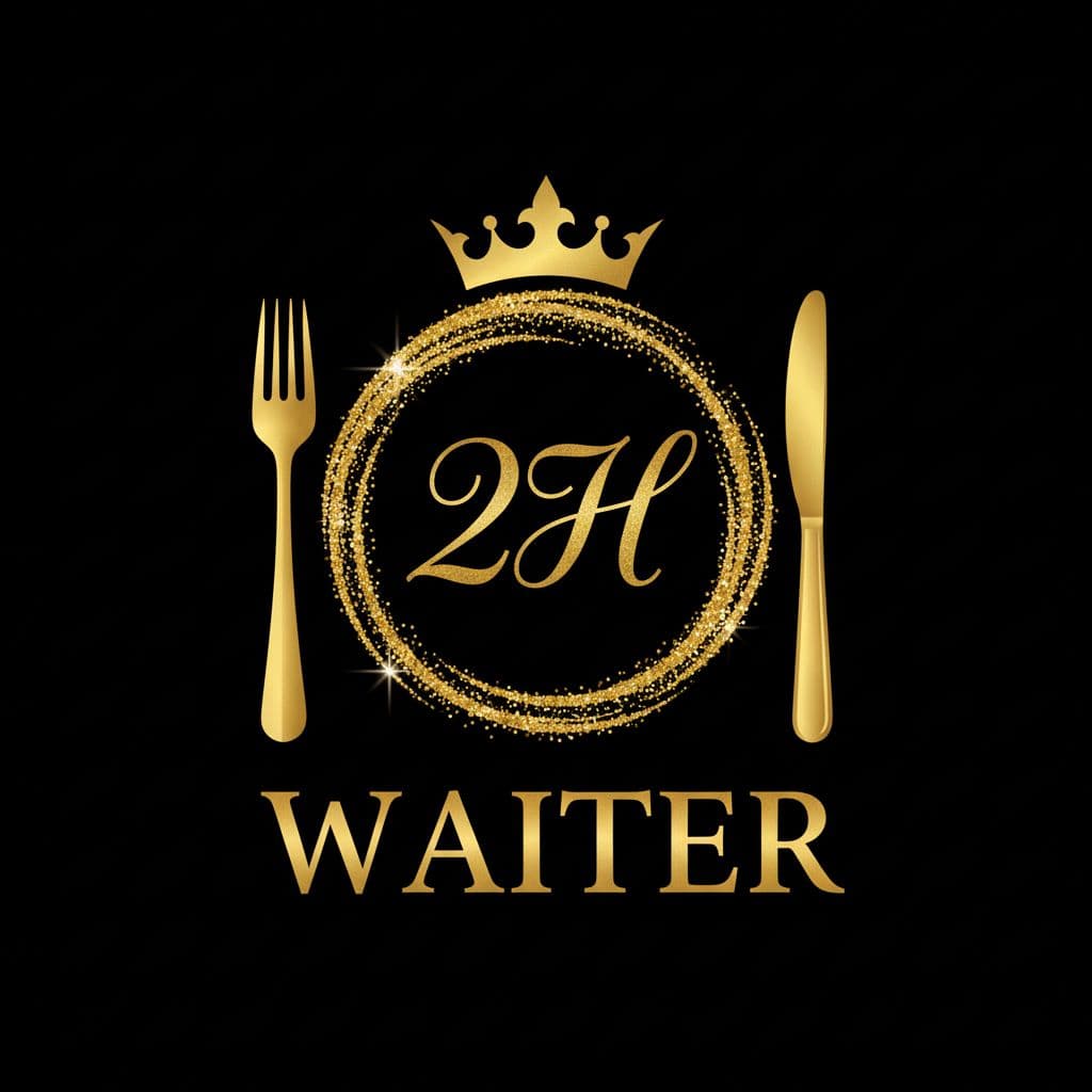 AI generated: Elegant and sophisticated logo design features a black background with gold elements. In the center,...