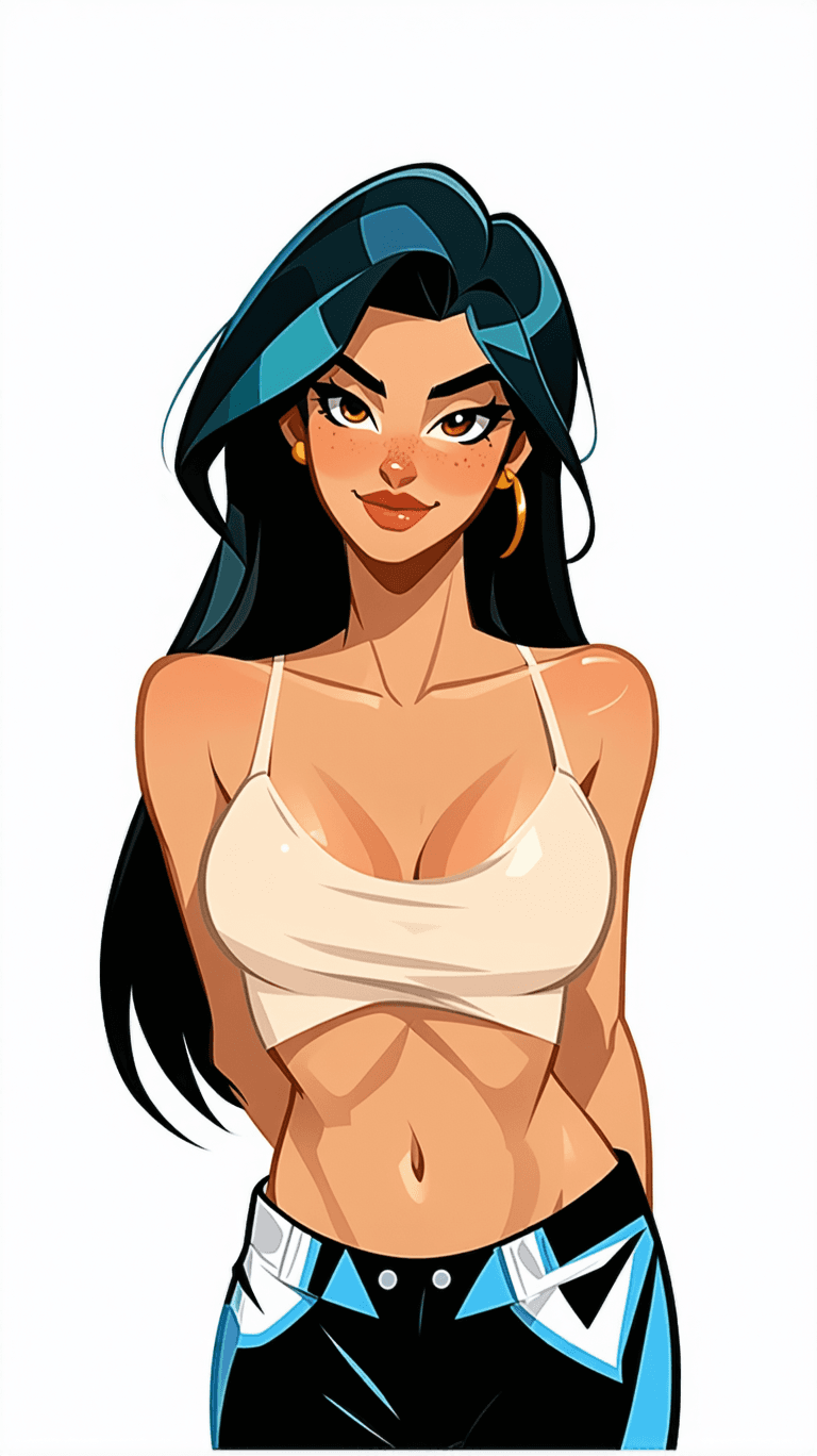 AI generated: sexy cartoon girl